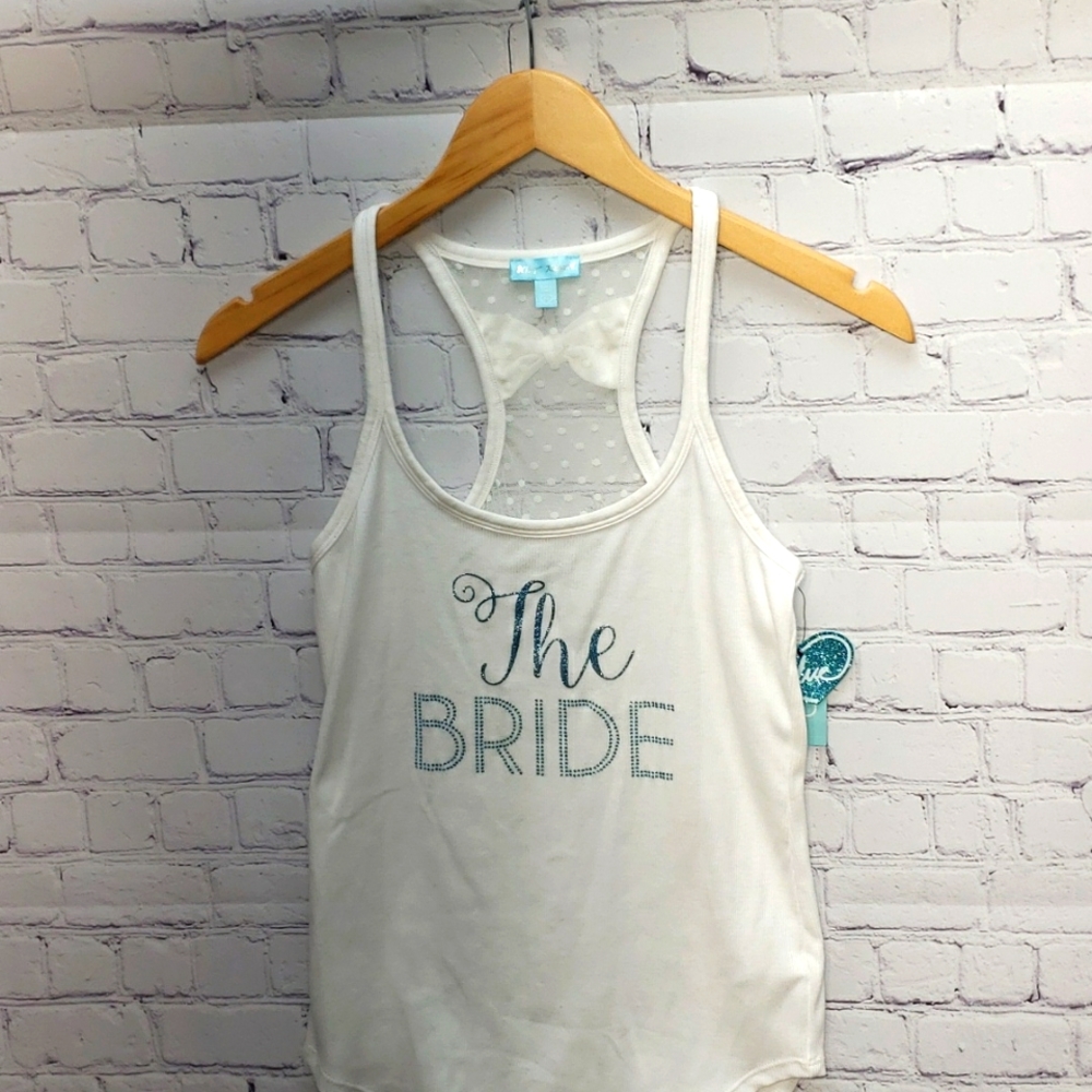 Bride Tank Shirt Medium Betsey Johnson